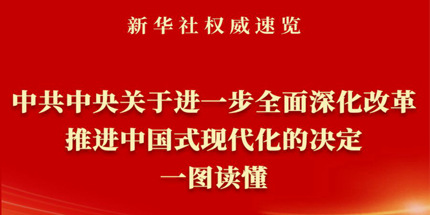 《中共中央關(guān)于進一步全面深化改革、推進中國式現(xiàn)代化的決定》一圖讀懂