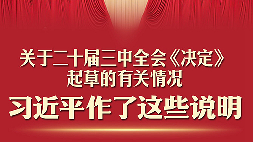 一圖速讀！習(xí)近平關(guān)于二十屆三中全會《決定》的說明